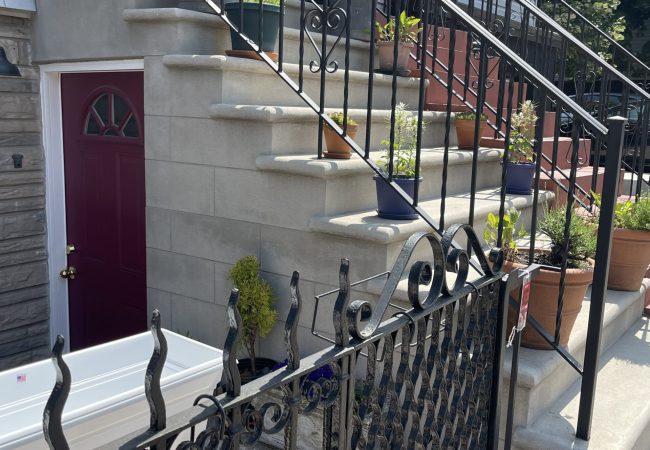 Limestone Facade Steps